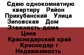 Сдаю однокомнатную квартиру › Район ­ Прикубанский › Улица ­ Зиповская › Дом ­ 41 › Этажность дома ­ 16 › Цена ­ 12 000 - Краснодарский край, Краснодар г. Недвижимость » Квартиры аренда   . Краснодарский край